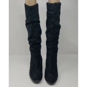 Call It Spring Black Tall Boots Knee High Boots Zip Side Size 8.5